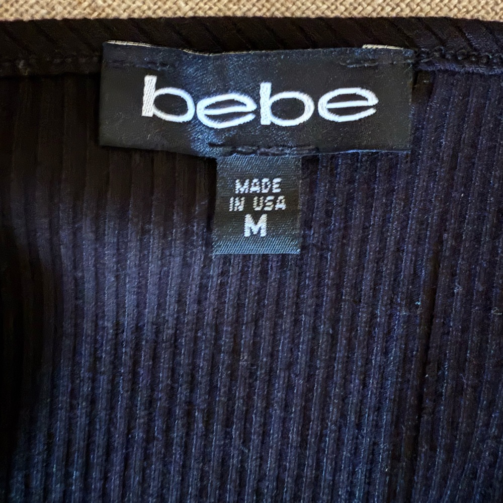bebe Classic Black Long Sleeve Dress - Picture 4 of 5